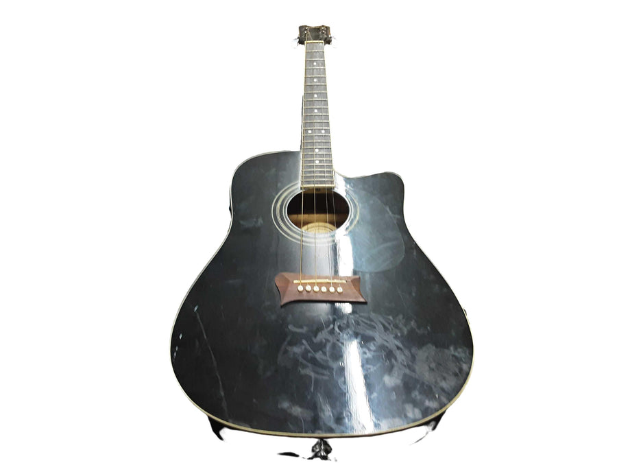 First Act Mg521 Black Acoustic / Electric Classic Guitar