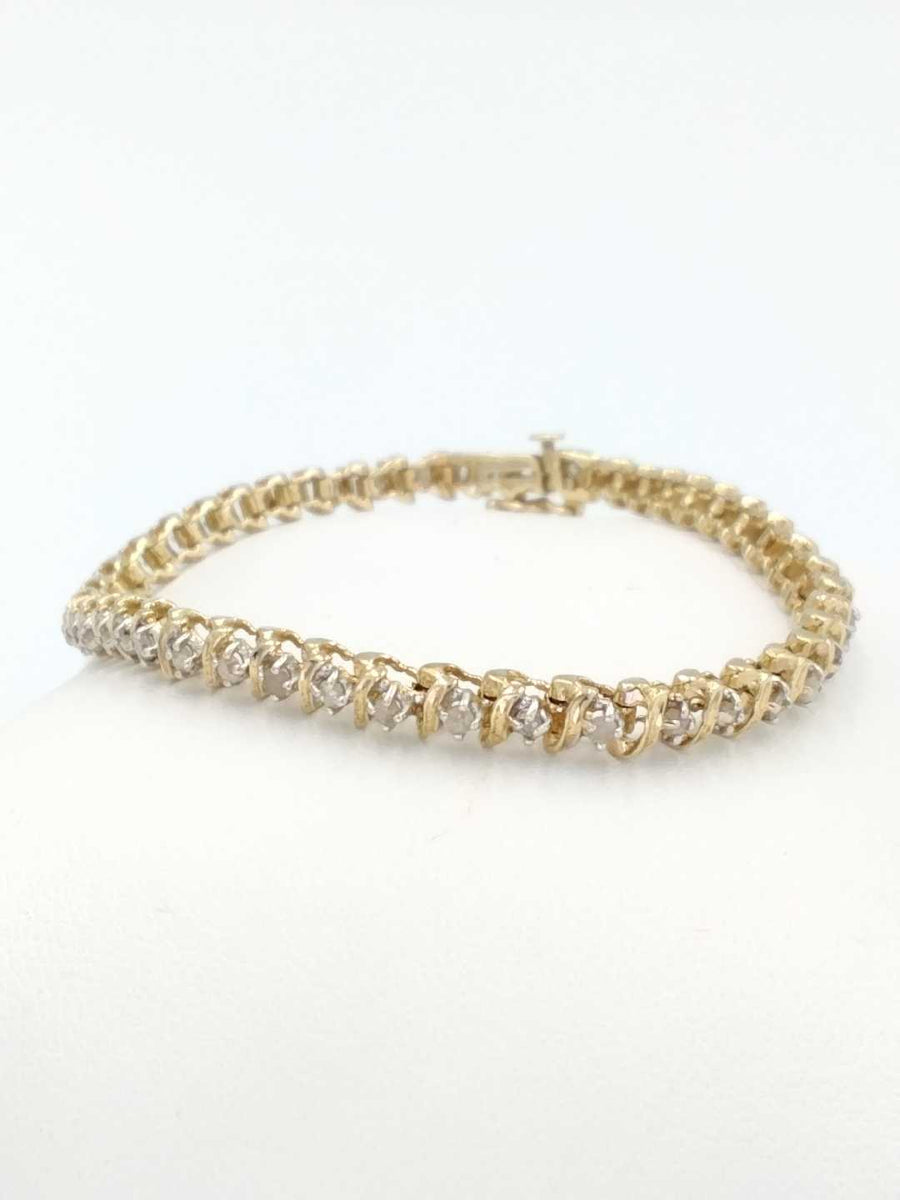 Tennis Bracelet - Yellow Gold 10k (.417) 9.3 grams 7 inch