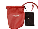 Yves Saint Laurent Teddy Lambskin Red Purse / Handbag