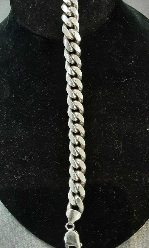 Cuban Link Bracelet - Silver 71.6 grams 9 inch