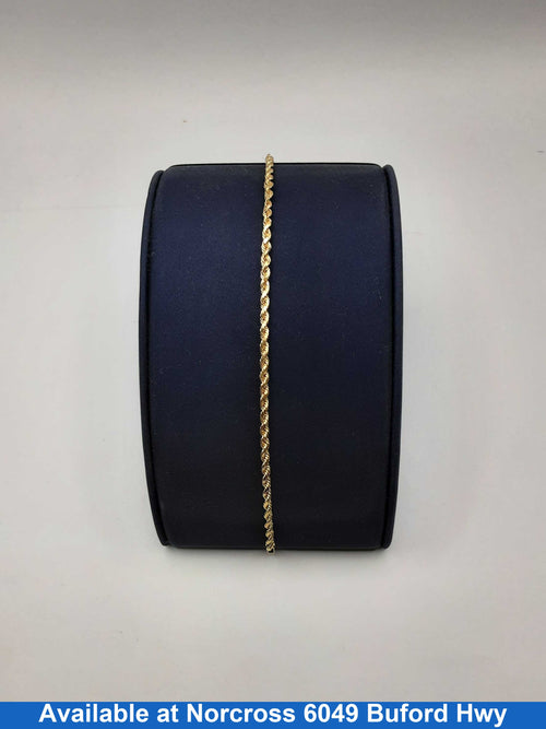 Rope Bracelet - Yellow Gold 10k (.417) 2.4 grams 2 inch
