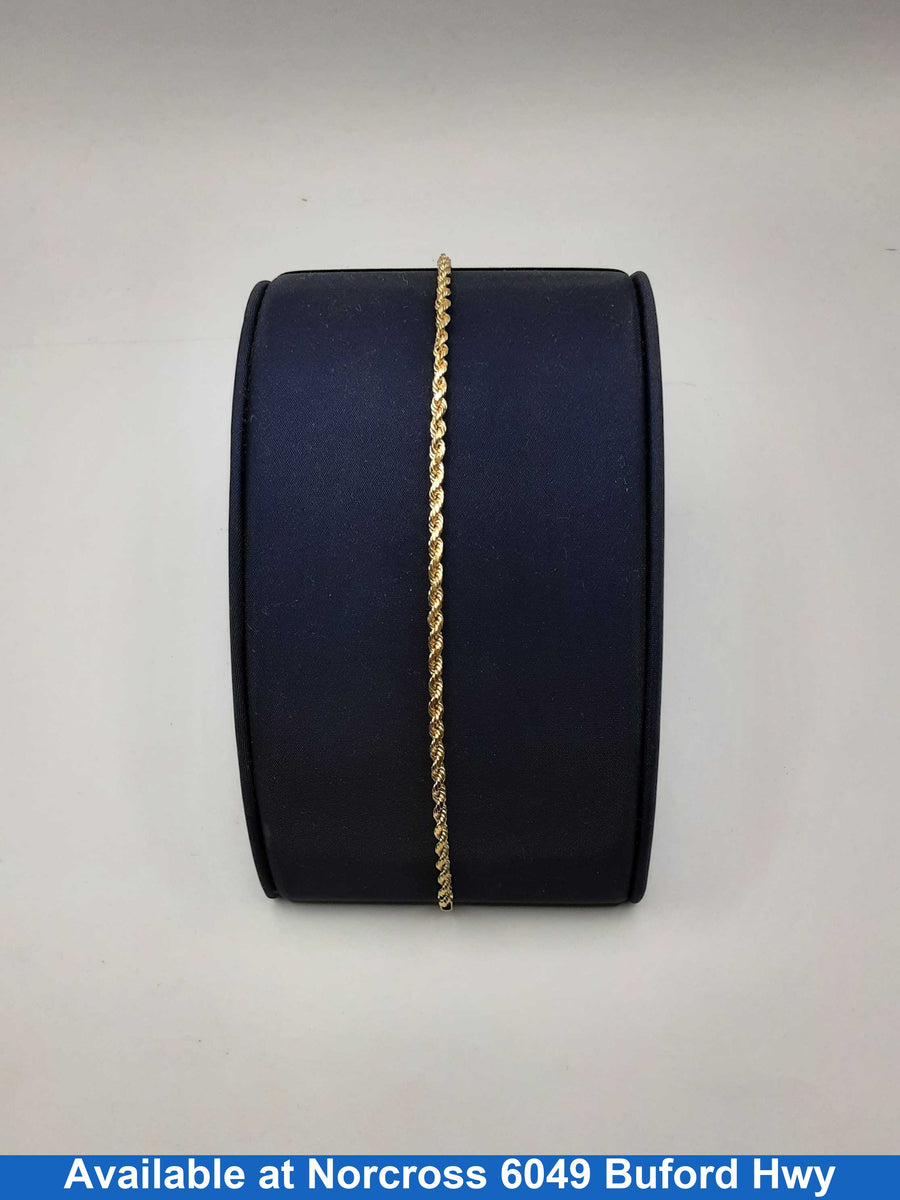 Rope Bracelet - Yellow Gold 10k (.417) 2.4 grams 2 inch
