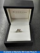 Women's Ring - Solitaire - White Gold 14k (.585) 4.1 grams Size 6.5