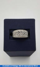 Ring - Wedding Band - White Gold 10k (.417) 3.1 grams Size 7