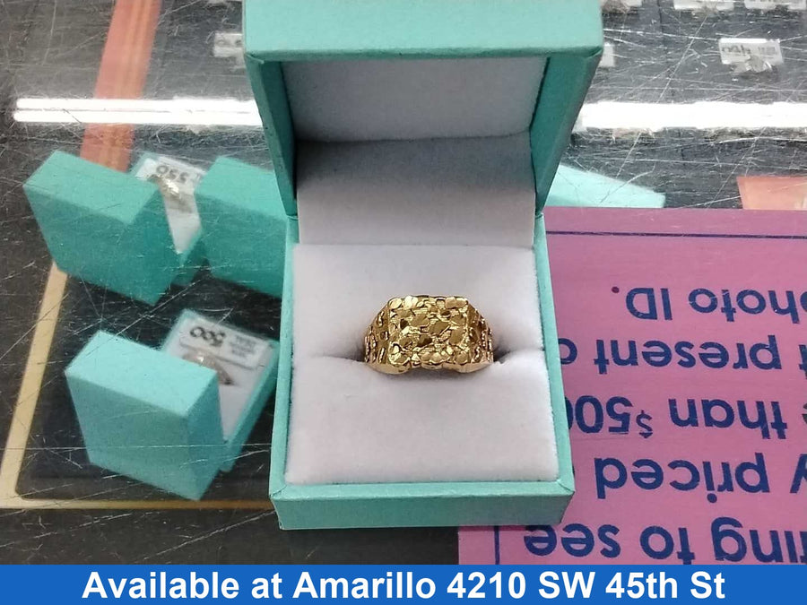 Men's Ring - Yellow Gold 10k (.417) 3 grams Size 20