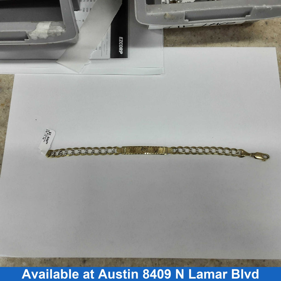 ID Bracelet - Yellow Gold 14k (.585) 14.2 grams 8 inch