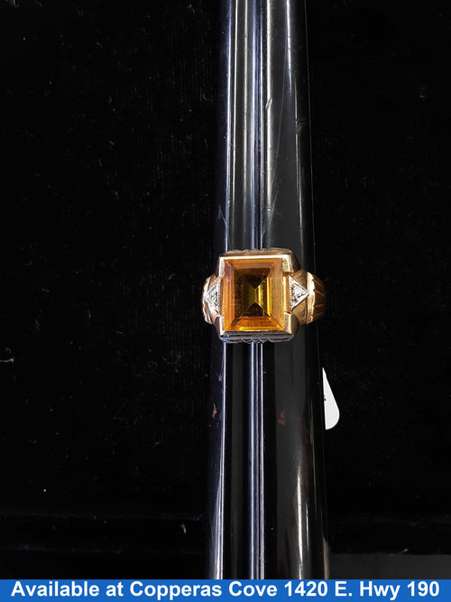 Men's Ring - Yellow Gold 14k (.585) 8.6 grams Size 10