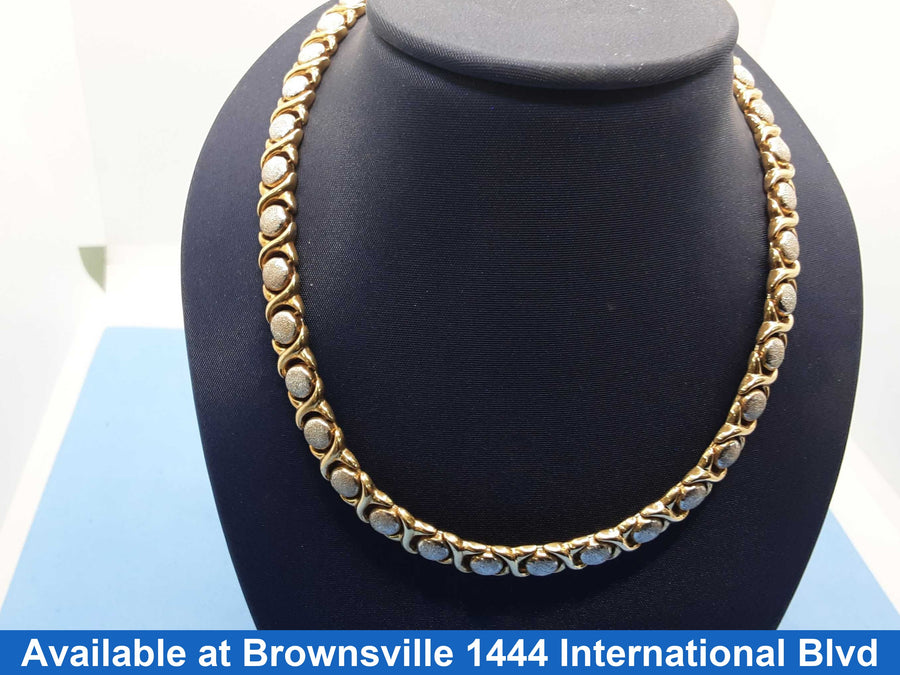 Chain - Tricolor Gold 10k (.417) 22.6 grams 18 inch