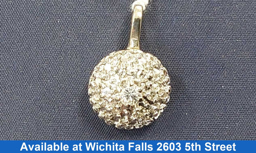 Diamond Pendant - White Gold 10k (.417) 2.6 grams