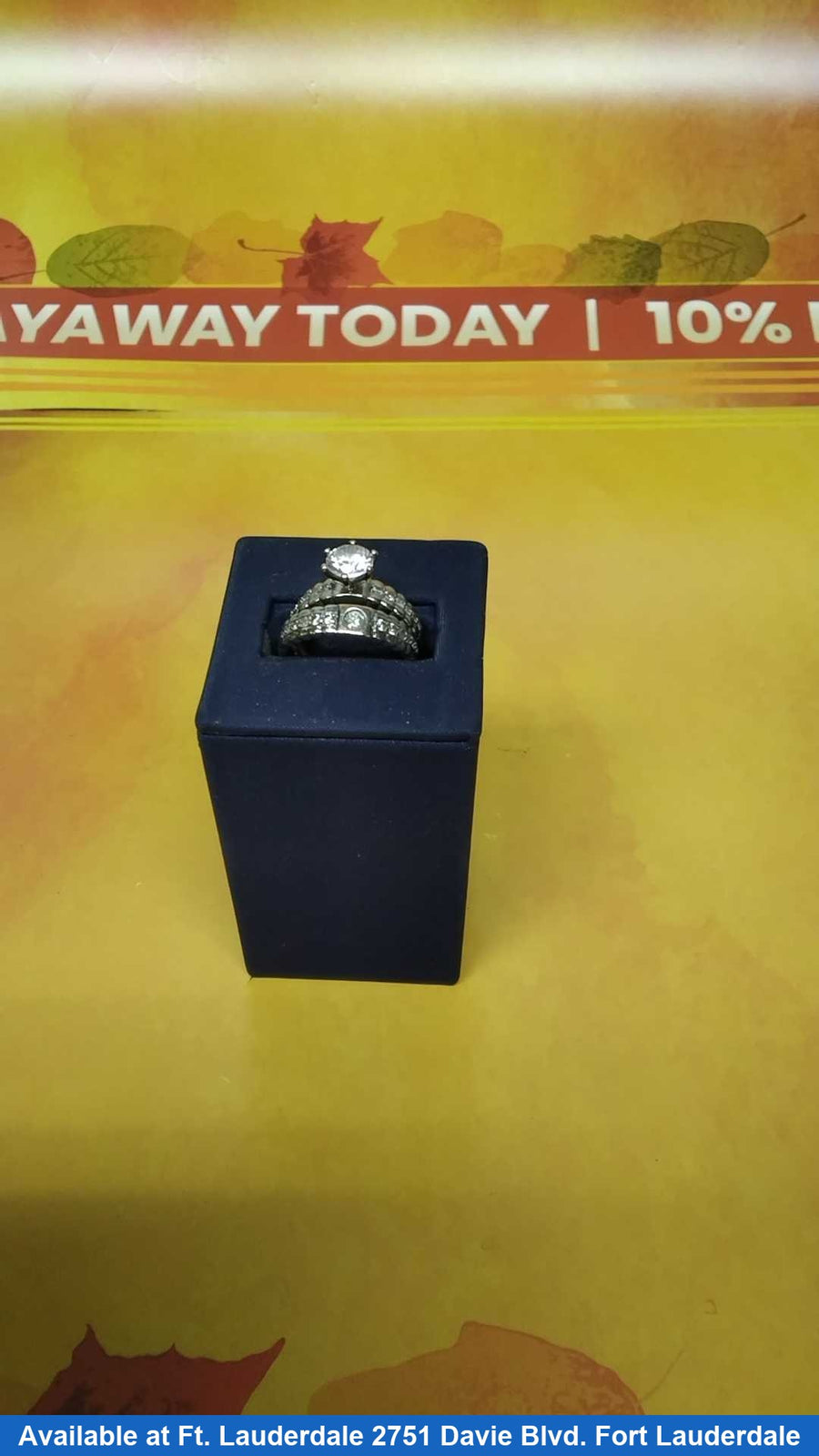 Ring - Engagement Set - Yellow Gold 14k (.585) 5.6 grams Size 8.5