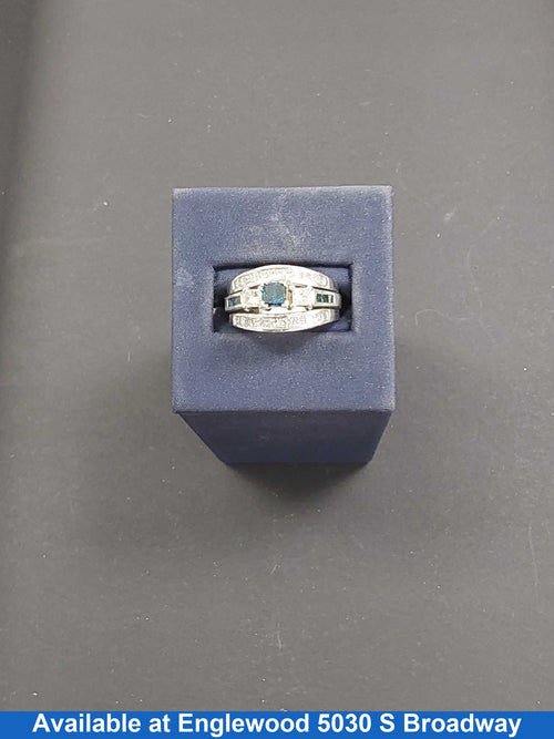 Ring - Engagement Set - White Gold 14k (.585) 6.6 grams Size 8