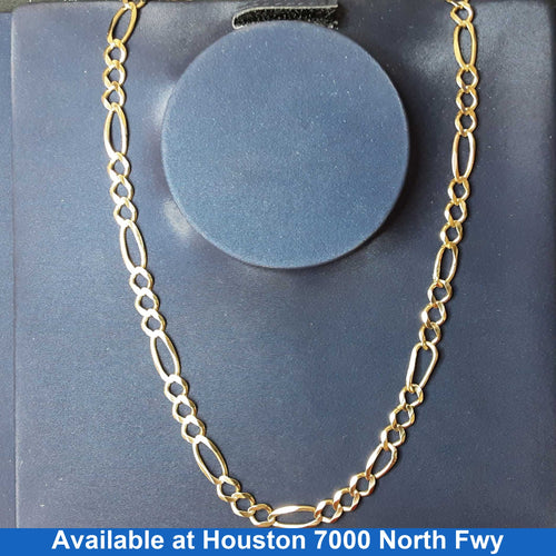 Figaro Chain - Yellow Gold 14k (.585) 18.6 grams 18 inch
