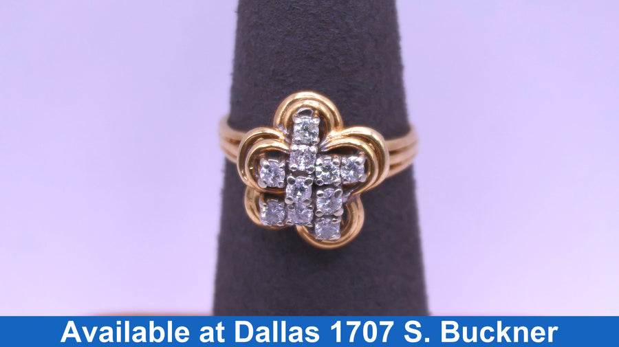 Women's Ring - Yellow Gold 14k (.585) 4.2 grams Size 6