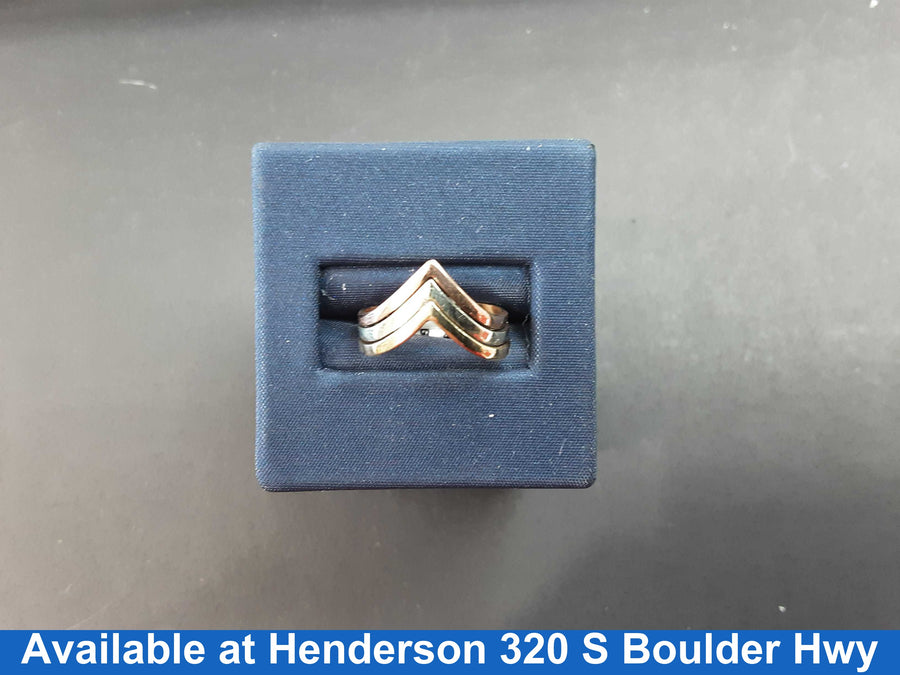 Women's Ring - Yellow Gold 10k (.417) 2 grams Size 20