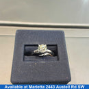 Women's Ring - Solitaire - White Gold 14k (.585) 2.3 grams Size 9