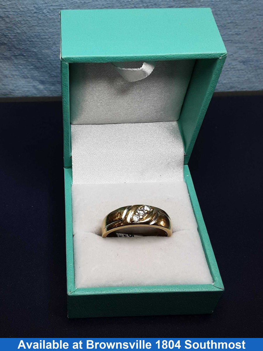 Ring - Wedding Band - Yellow Gold 14k (.585) 4.1 grams Size 10