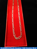 Figaro Chain - Tricolor Gold 14k (.585) 11.3 grams 22 inch