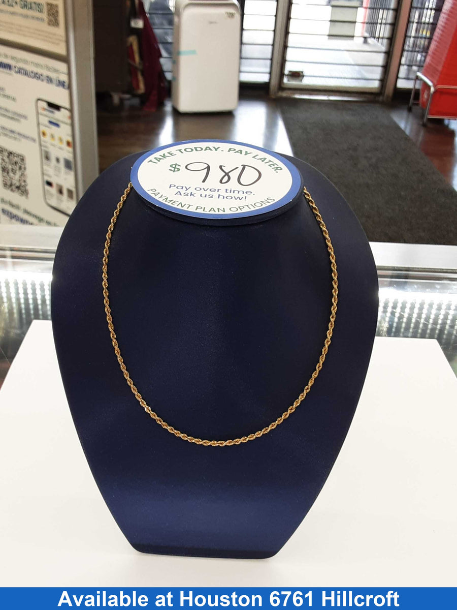 Rope Chain - Yellow Gold 14k (.585) 6.9 grams 20 inch