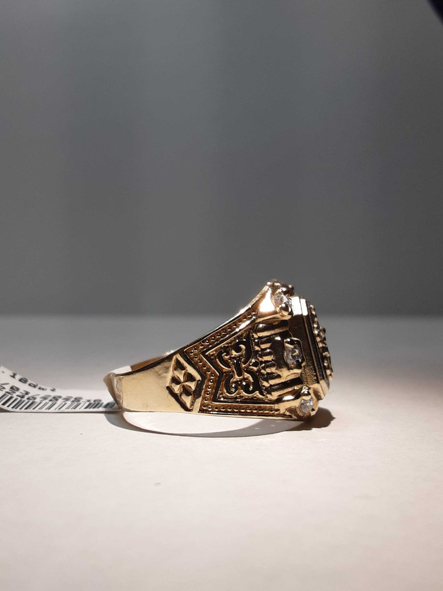 Men's Ring - Yellow Gold 10k (.417) 3.3 grams Size 8.5