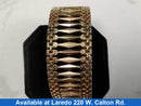 Bracelet - Tricolor Gold 14k (.585) 26.6 grams 8 inch