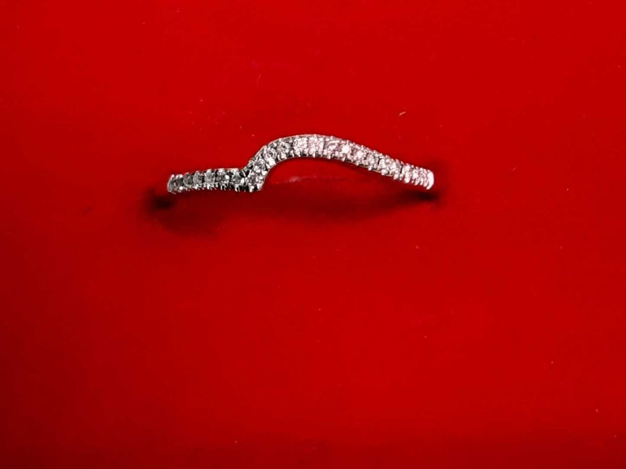 Ring - Wedding Band - White Gold 10k (.417) 1.2 grams Size 7.5