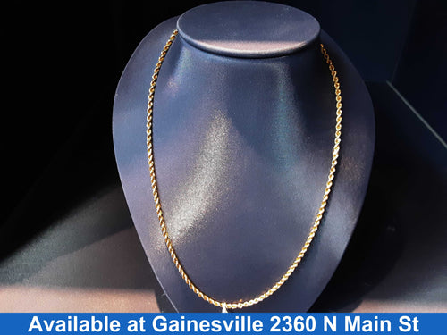 Rope Chain - Yellow Gold 14k (.585) 11.3 grams 24 inch