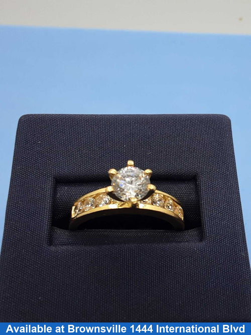 Ring - Engagement Set - Yellow Gold 14k (.585) 3.8 grams Size 8