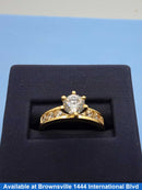 Ring - Engagement Set - Yellow Gold 14k (.585) 3.8 grams Size 8