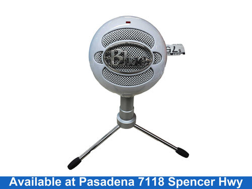 Blue Snowball White Corded Microphone