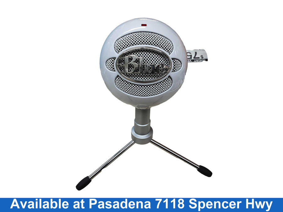 Blue Snowball White Corded Microphone