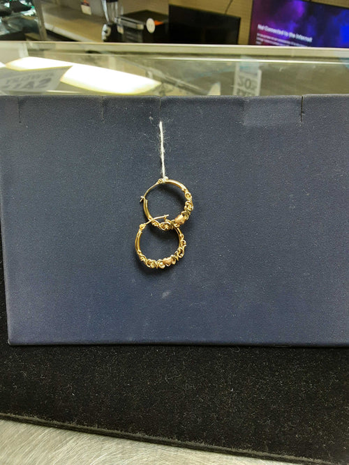 Bangle Earrings - Yellow Gold 10k (.417) 1.4 grams