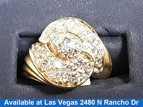 Women's Ring - Yellow Gold 14k (.585) 8.7 grams Size 7