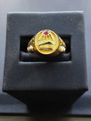 Men's Ring - Yellow Gold 14k (.585) 3.7 grams Size 7