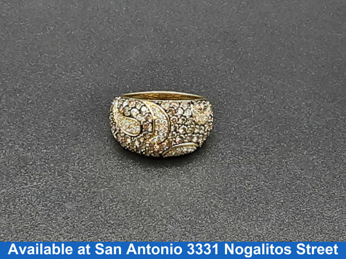 Women's Ring - Yellow Gold 14k (.585) 6.8 grams Size 7