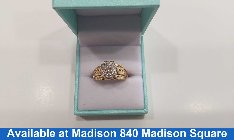 Ring - Engagement Set - Yellow Gold 14k (.585) 9.09 grams Size 8.5