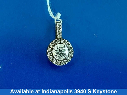 Diamond Pendant - White Gold 10k (.417) 2.9 grams