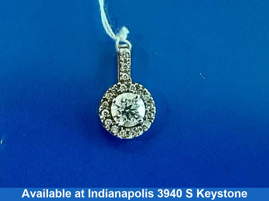 Diamond Pendant - White Gold 10k (.417) 2.9 grams