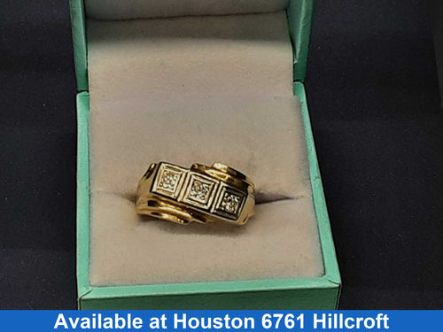Men's Ring - Yellow Gold 14k (.585) 5.4 grams Size 10.5