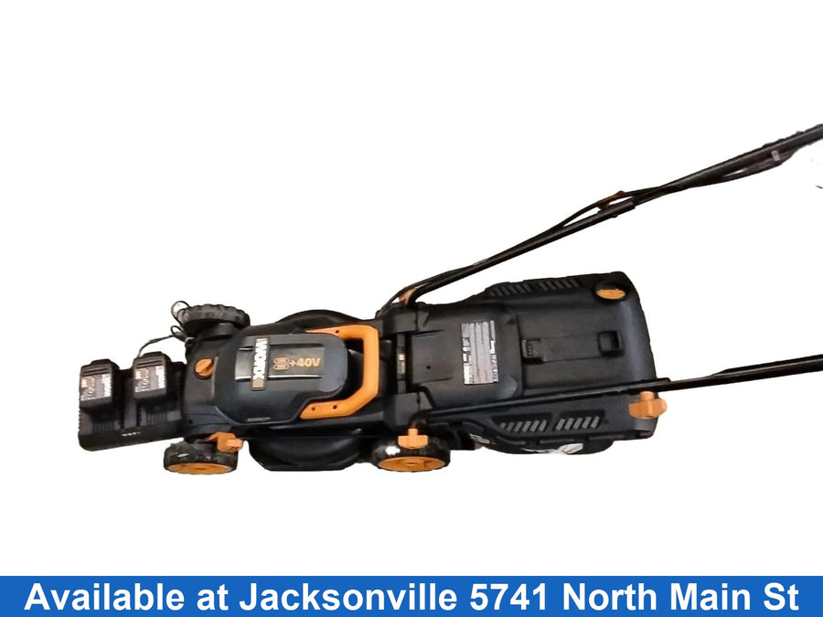 Worx Wg779 Black Cordless Push Lawn Mower