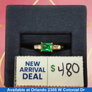 Women's Ring - Yellow Gold 18k (.750) 3.1 grams Size 20