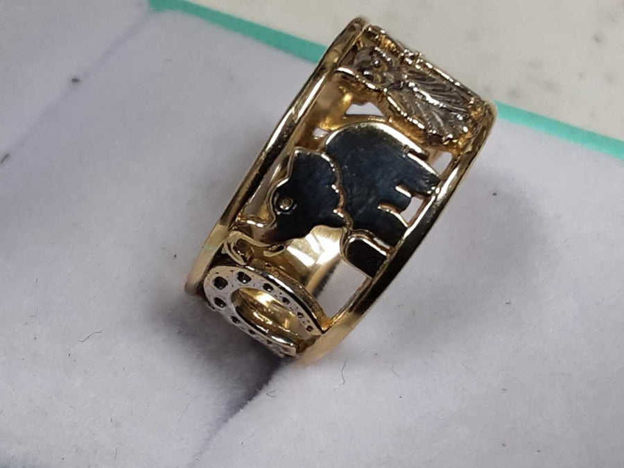 Women's Ring - Yellow Gold 14k (.585) 4 grams Size 6.5