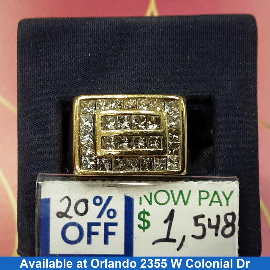 Men's Ring - Yellow Gold 14k (.585) 11.2 grams Size 9.5