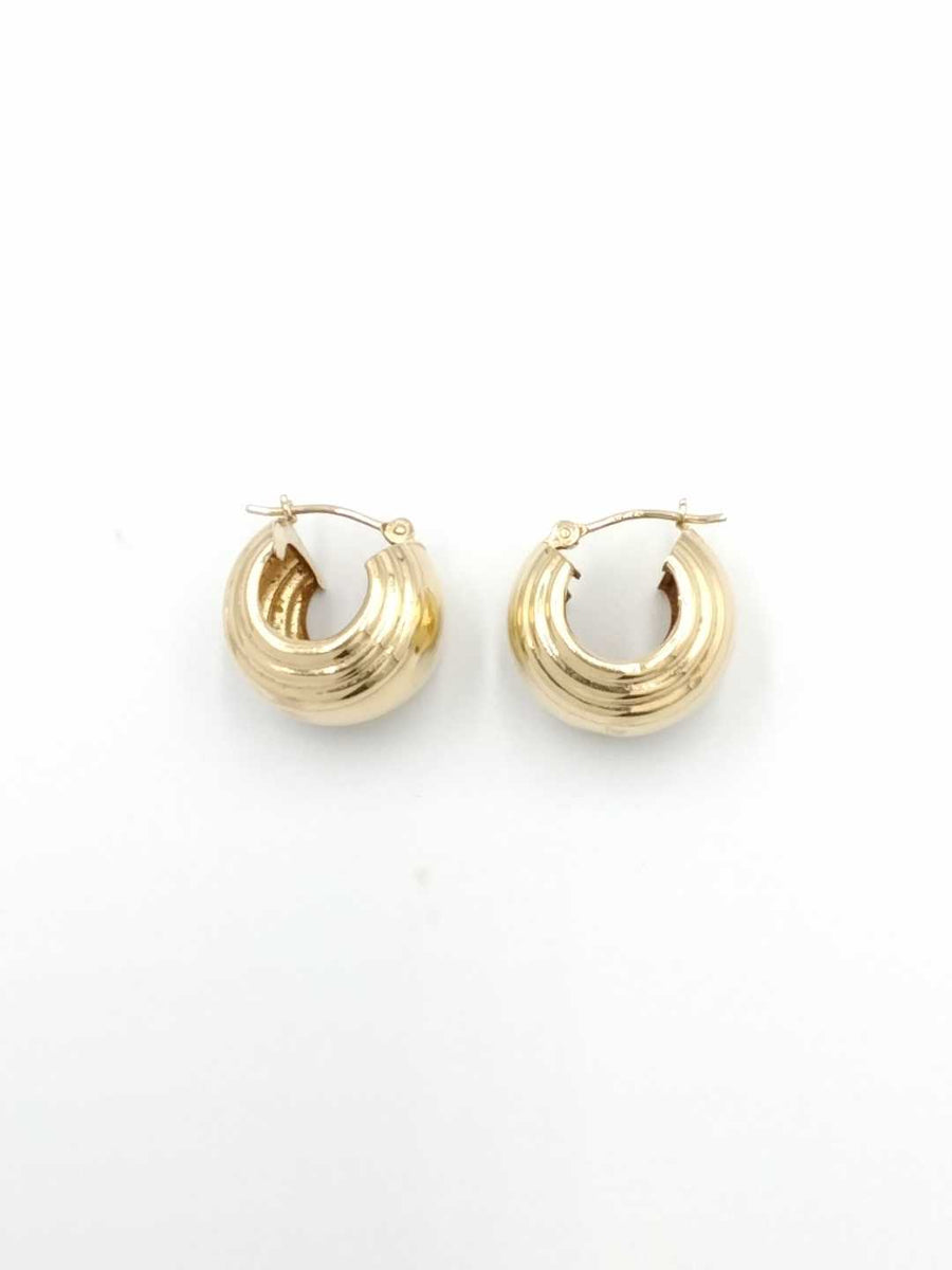 Hoop Earrings - Yellow Gold 10k (.417) 2 grams