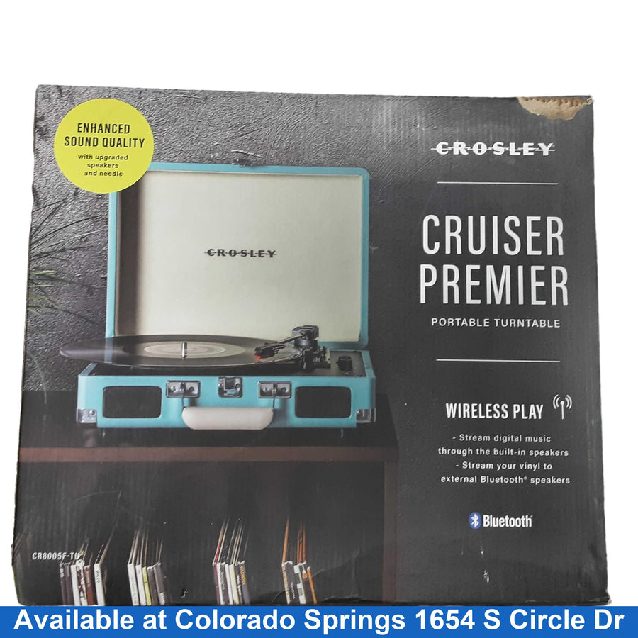 Crosley Cr8005f-tu Blue Home Turntable