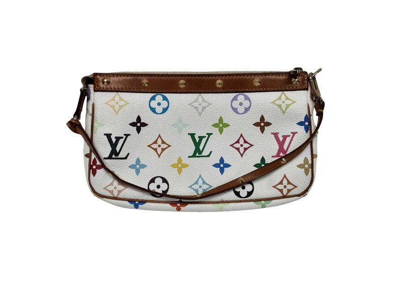 Louis Vuitton Pochette Accesoires Pouch Murakami Multi-color Purse / Handbag