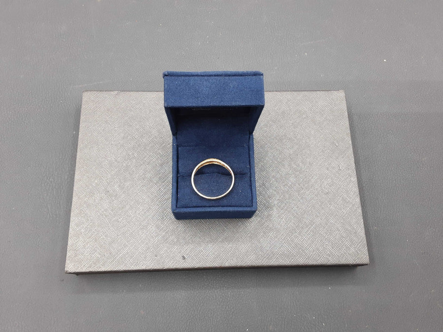 Ring - Wedding Band - Yellow Gold 14k (.585) 4.7 grams Size 13