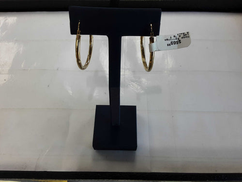Hoop Earrings - Yellow Gold 14k (.585) 4.7 grams