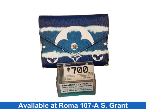 Louis Vuitton Monogram Escale Citorine Blue Blue Wallet
