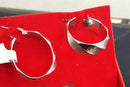 Bangle Earrings - White Gold 10k (.417) 3.8 grams