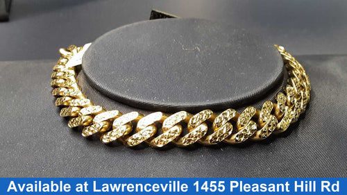 Cuban Link Bracelet - Yellow Gold 10k (.417) 11.6 grams 8 inch